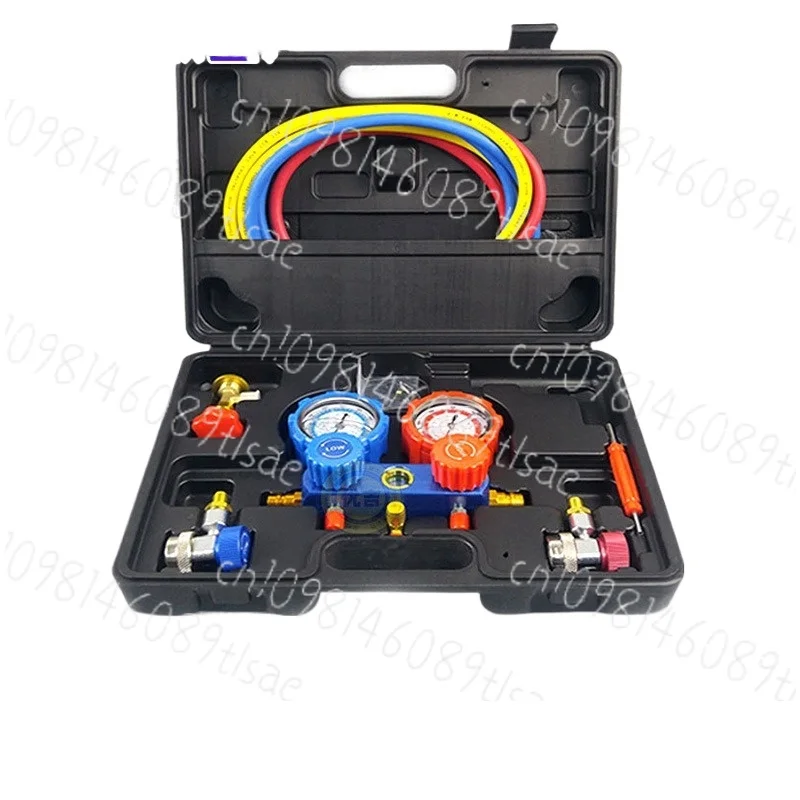 

Four-Way Fluoride Meter Set R134a R410A for Home Auto AC Repair Kit