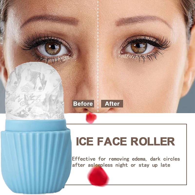Stampo per rullo per il viso di ghiaccio in acciaio inossidabile Gua Sha Board Massaggiatore per il viso Rullo per massaggio per il viso Lifting del viso Strumenti per la cura della pelle di bellezza