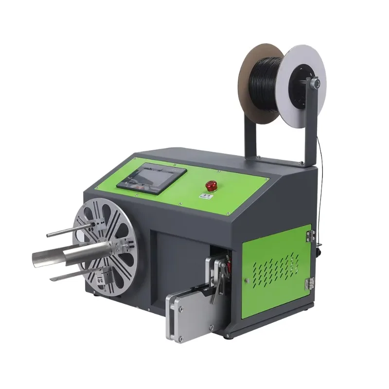 Multi Function Wire Bundling Machine Power Cord Winder Tie Machine Semi Tabletop Automatic Cable Winder Tie