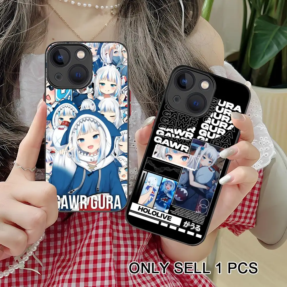 

Holo Gawr Gura Phone Case for iPhone 17 16 15 14 13 12 11 X XR XS Air Pro Max Plus Mini Skin Feel Cover