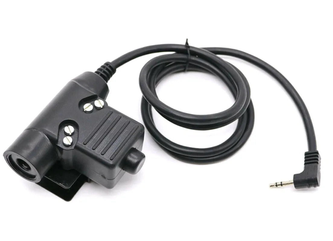 Taktische u94 ptt 1 Pin 2,5mm Stecker für Motorola Zwei-Wege-Radio Sordin Comtac Headset Gehörschutz Airsoft Shooting Kopfhörer