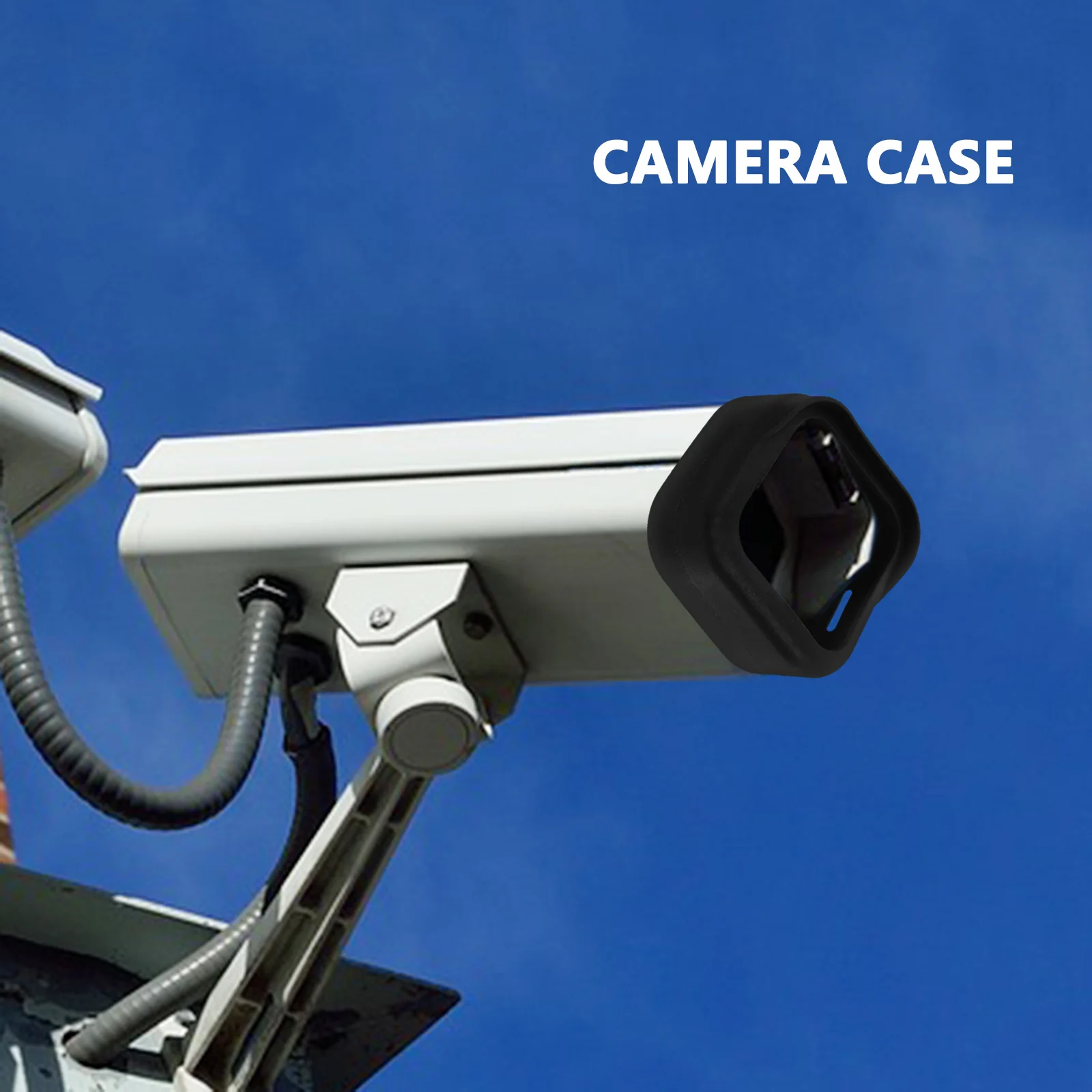 

3pcs Waterproof Protective Case For Camera Silicone Cover Outdoor Indoor Security Monitor Sun Rain Shield Housing Sleeve