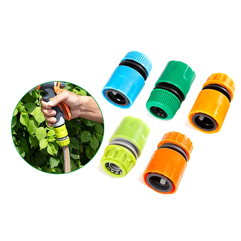 

5Pcs 1/2 " Hose Joint Quick Coupling Connector For Garden Irrigation Plastic Car Wash Repair Joint Home Yard Irrigation System