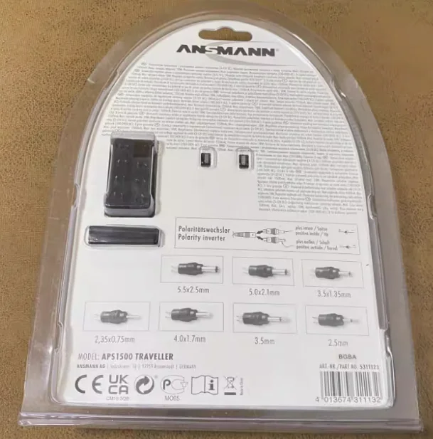 1PCS/LOT APS 1500 Multiple power plugs ANSMANN  APS1500 3V-12V 18W