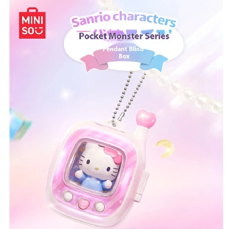 

Miniso Genuine Sanrio Pocket Elf Pendant Series Blind Box Hellokitty Melody Anime Figure Decoration Collection Customized Gifts