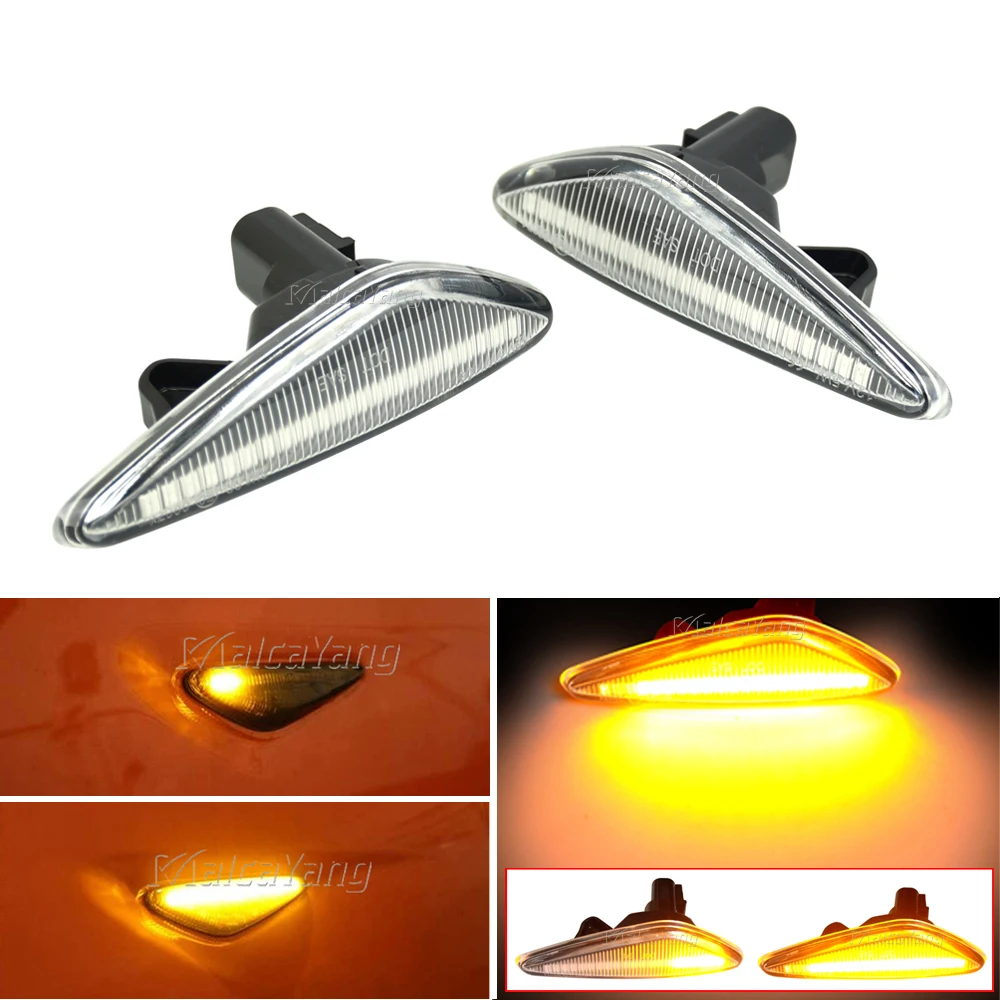 Dynamic Sequential LED Side Marker Turn Signal Light For Mazda MX-5 RX8 6 Atenza GH 5 Premacy CW Nissan Lafesta Fiat 124 Spider