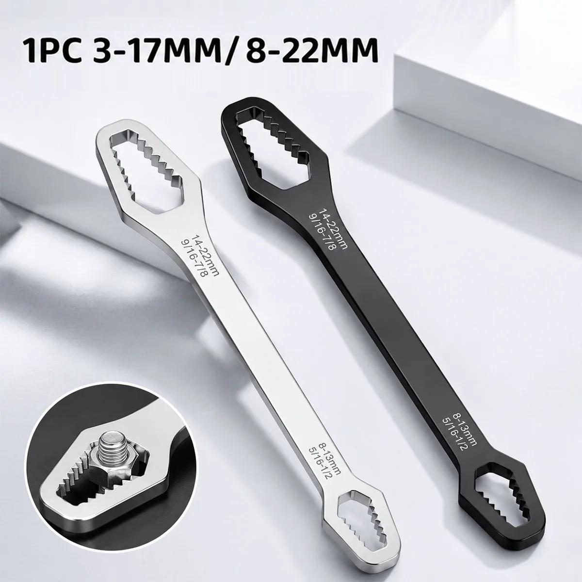 Multi Functional Wrench Adjustable Self Tightening Double Head Wrench Universal Wrench Universal Home Decoration And Repair Tool