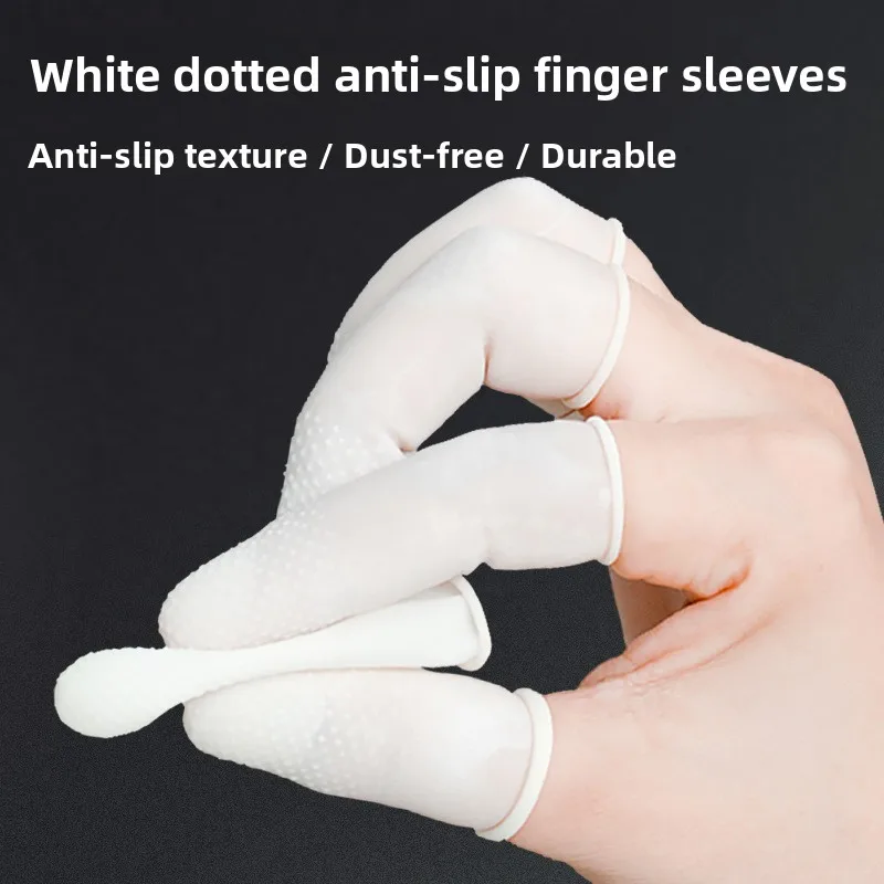 Thickened Rubber Finger Covers for Hand Protection Waterproof Anti-Slip Page Turning Durable for Garlic Peeling And Other Han...