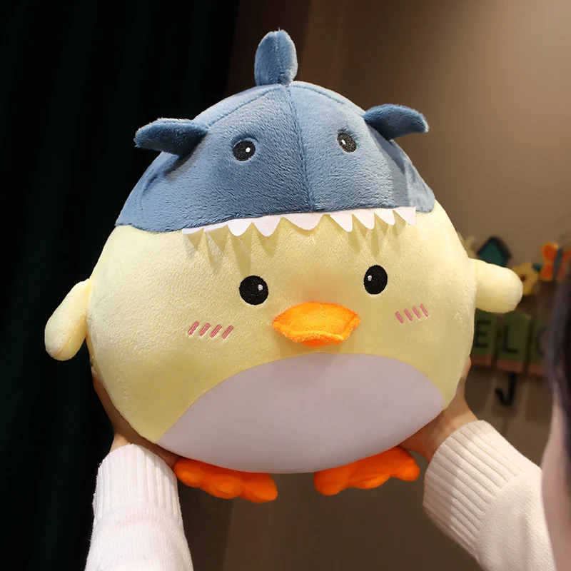 

1pc 20/33/55cm Cute Cartoon Shark Duck Plush Toy Throw Pillow Kawaii Sofa Decoration Gift Doll For Children