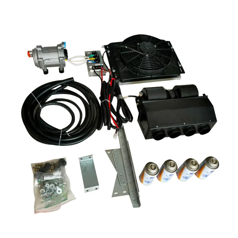 Kit AC Carro Elétrico, Ar Condicionado, Mudo, Undermount, 12 V