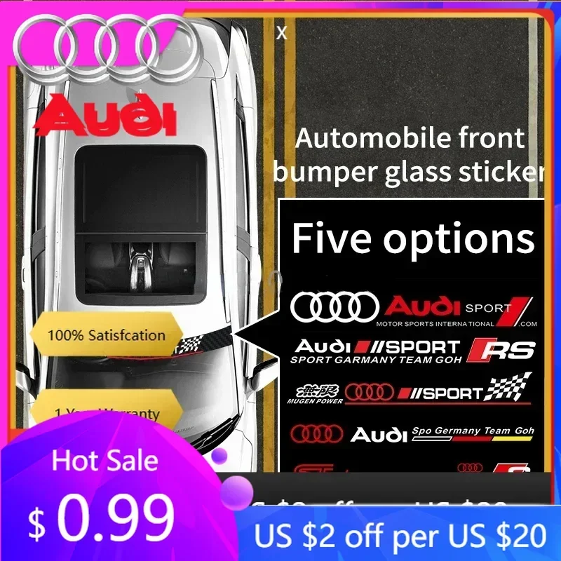

Hub Caps Hot New 2025 For Audi 135*20mm Automobile windshield DIY sticker Audi badge modified sticker is suitable for Audi A