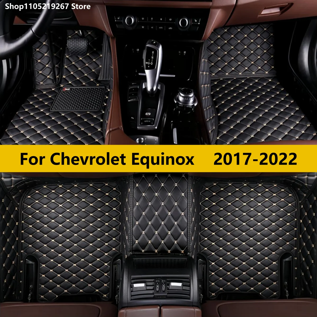 

Car Floor Mats For Chevrolet Equinox 2017 2018 2019 2020 2021 2022 Custom Auto Foot Pads Carpet Cover Interior Accessories