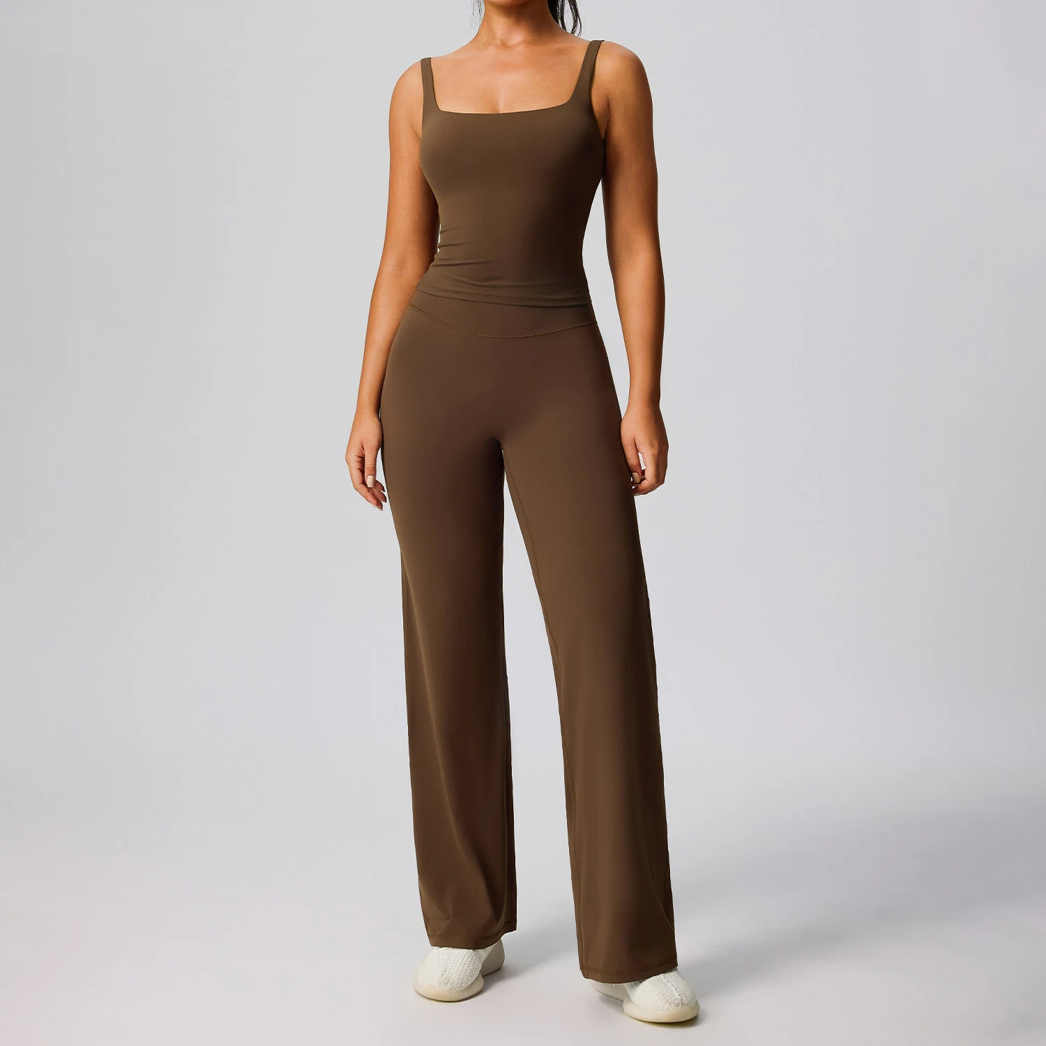 

Уличный женский спортивный костюм, быстросохнущий спортивный жилет с высокой талией, широкие брюки, комплект для йоги, подъем бедер, тренировки в тренажерном зале, фитнес-костюм для бега