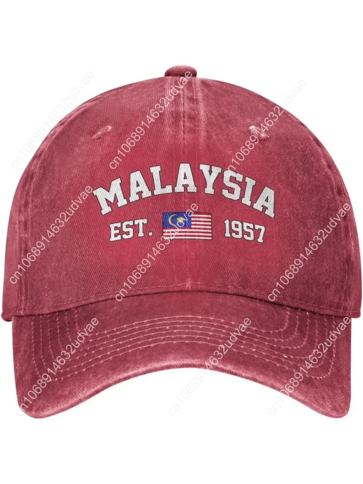 

Malaysia Flag Baseball Cap Denim Vintage Cotton Unisex Patriotic Hat