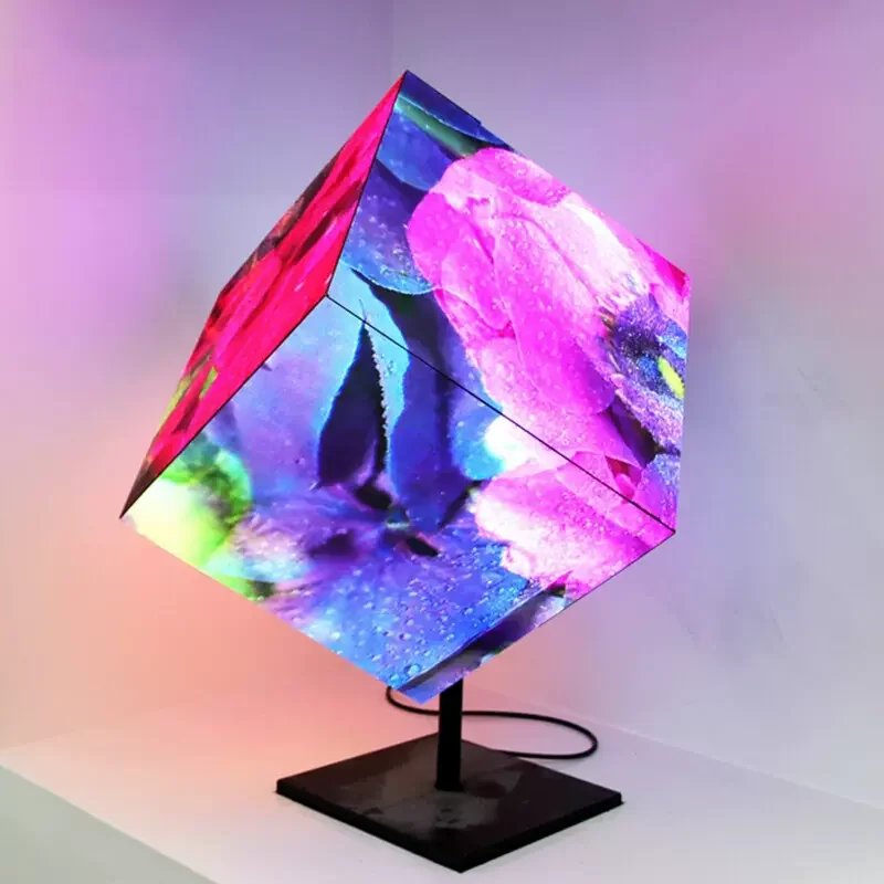 P1.5 Полноцветный светодиодный дисплей Cube Box 128*128*5 граней 128*128 Панельный модуль для магазина и рекламы