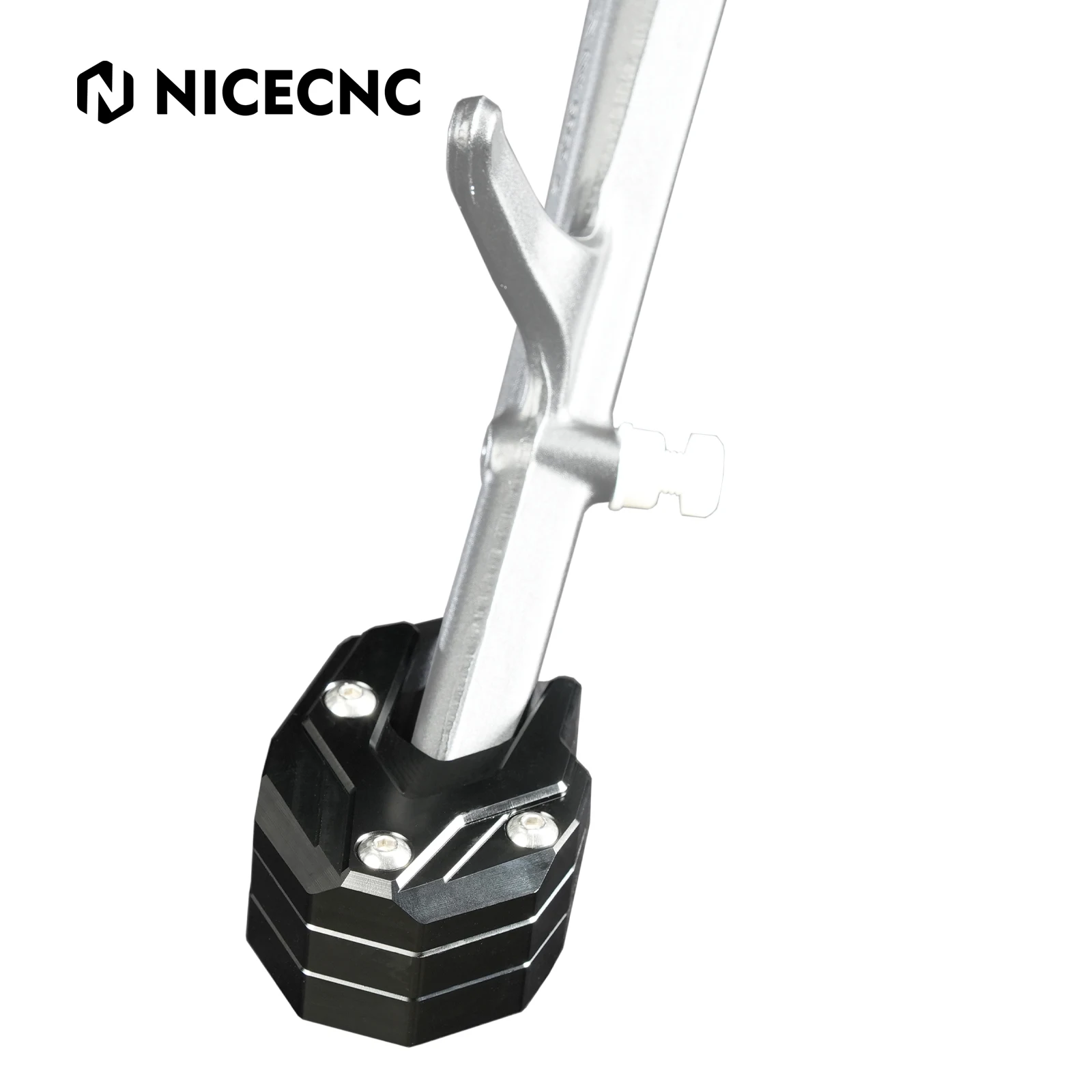 NICECNC Motorcycle Side Stand Plate Kickstand Extension Pad for BMW R1300GS/Adventure R1300 GS GSA 2024 2025 2026 2027 – Detail 2
