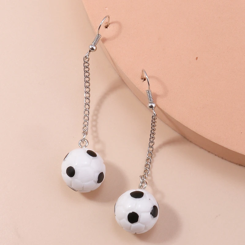 Lustige Sport-Fußball-Ohrringe für Frauen und Mädchen, Party- und Urlaubsschmuck, Geschenke – Detail 4