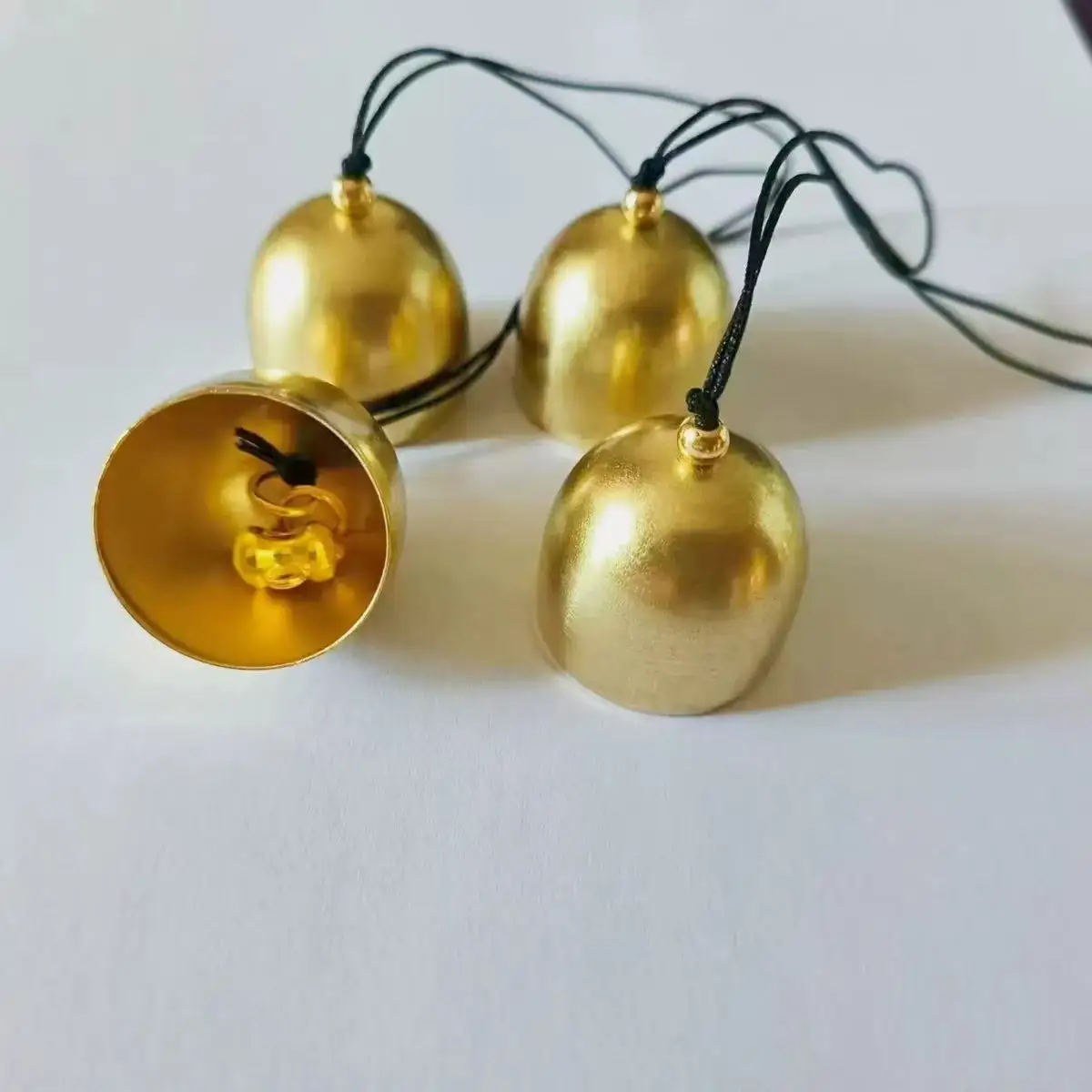 Alloy copper Bell Metal Wind Chimes Jingle Ornament 2.8cm Christmas Tree Pendant Decor  Home Hanging Motorcycle bell keychain