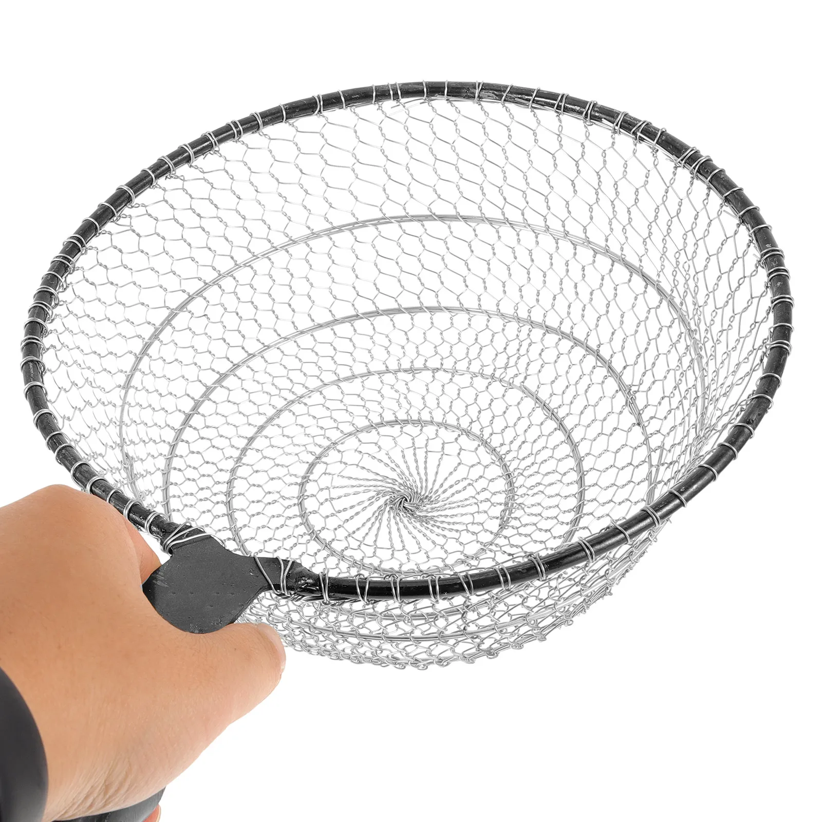 

Large Net Stainless Steel Net For Freshwater Saltwater Boat Lake Fishing Durable Lightweight Portable Fish Catching Mesh