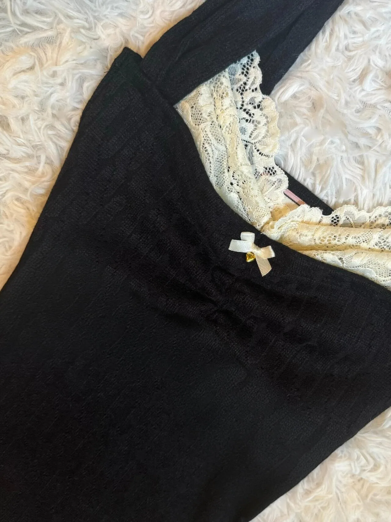 

Original Bla Lace Splicing Retro Strap Vest Women's Spring Summer Knitted Cotton Blend Slim Fit Top Byasnnd-24040