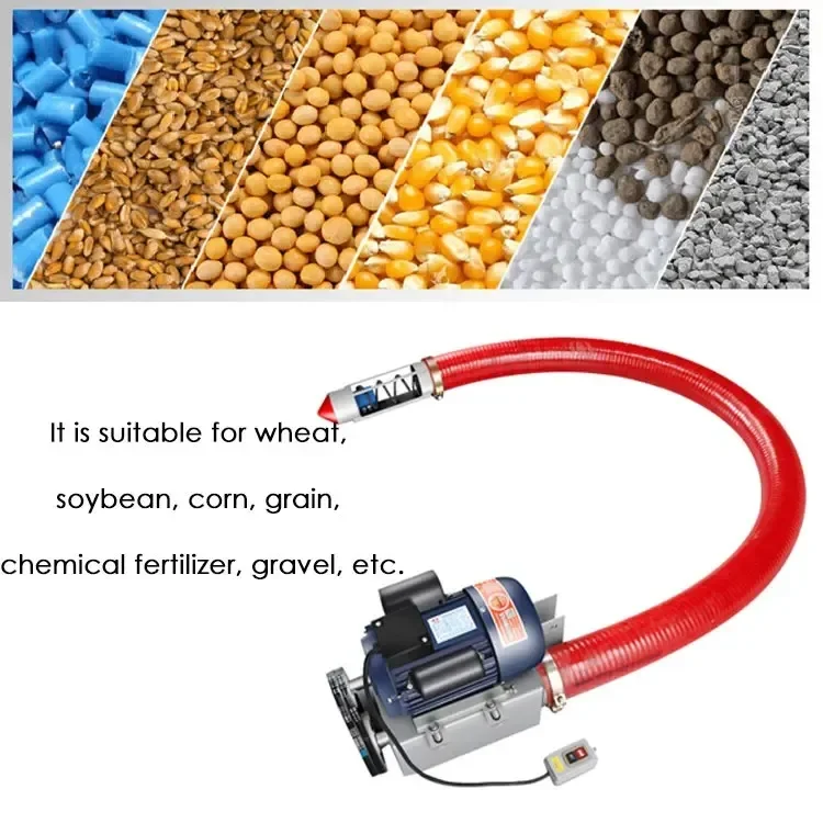 Flexible Grain Suction Machine Pipe Auger Screw Conveyor Feeder Corn Wheat