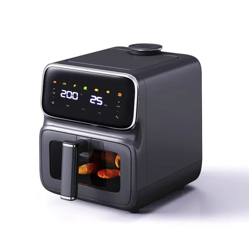 

Air fryer automatic household smart 6L large-capacity visual multi-function touch screen