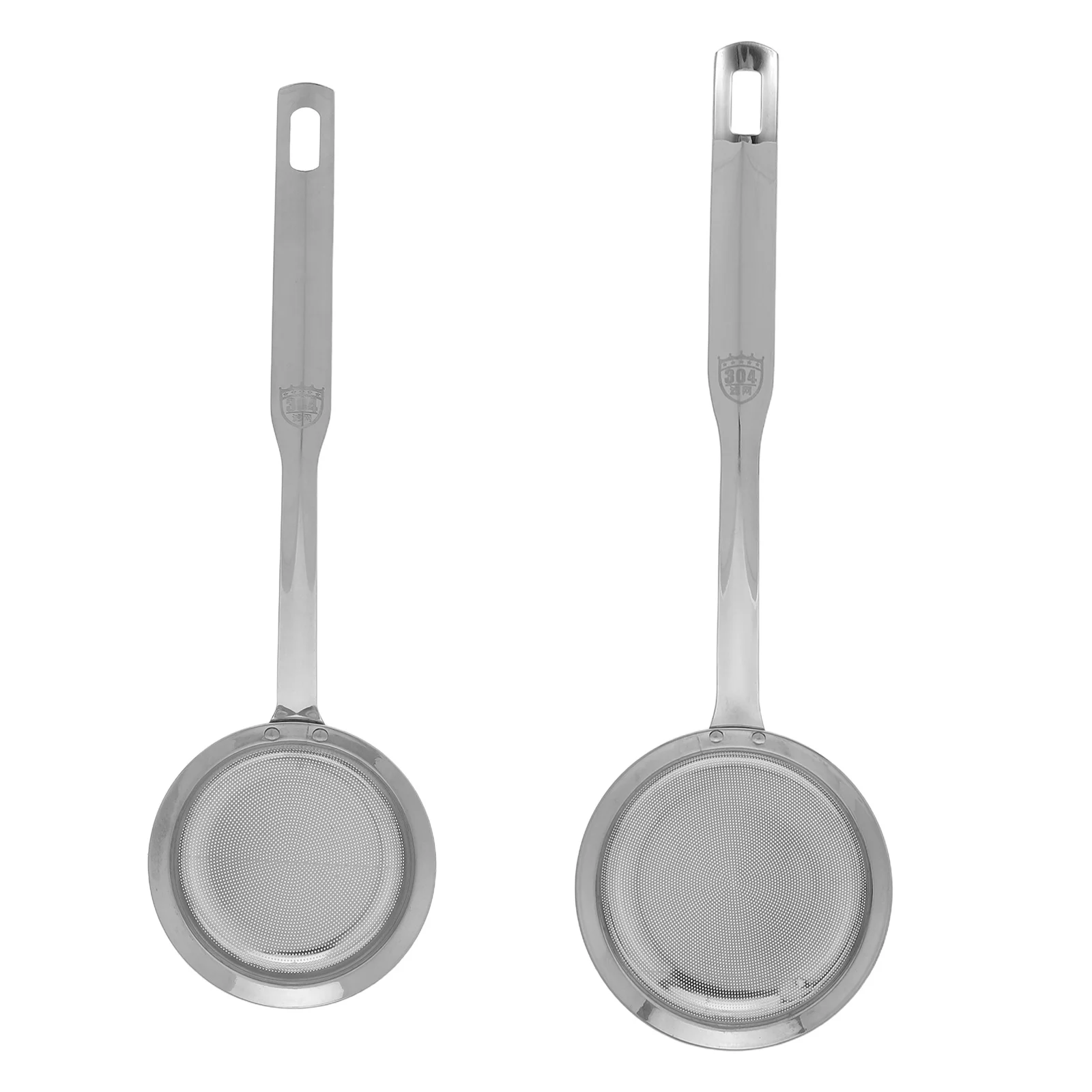 

2Pcs Fine Mesh Oil Skimmer Spoon Stainless Steel Strainer for Deep Frying Hot Pot Soup Grease Removal Kitchen Cooking Tool