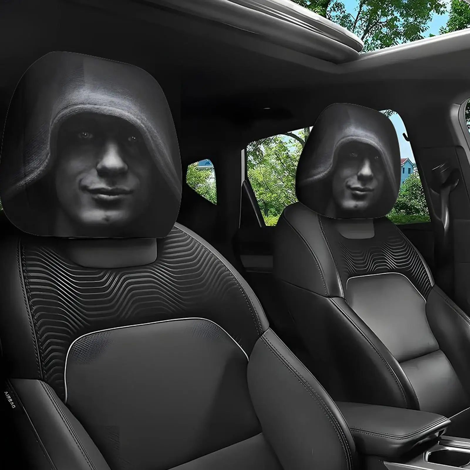 Car Headrest Funny Cover Accessories Interior Gadgets Decor Styling Ideas Seat Covers Vehicle Supplies Automobiles Parts