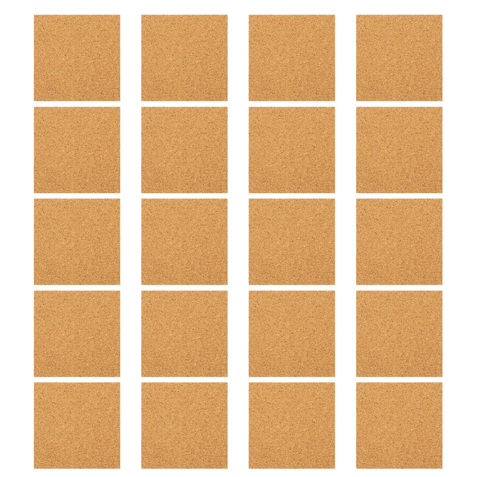 60Pcs Self Stick Cork Sheets Adhesive Backed Cuttable Squares for Table Protection DIY Coaster Craft Wall Display