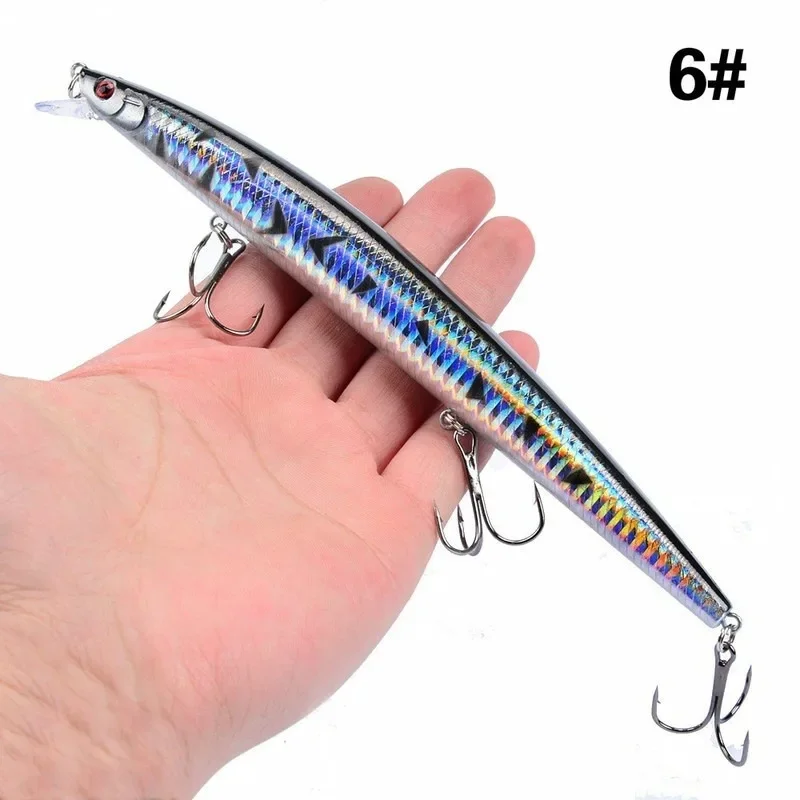 16 Farben 18cm 24g Elritze Angel köder Laser Kurbel köder harter künstlicher Köder Kunststoff großer gefälschter Fisch lockt Seefisch köder