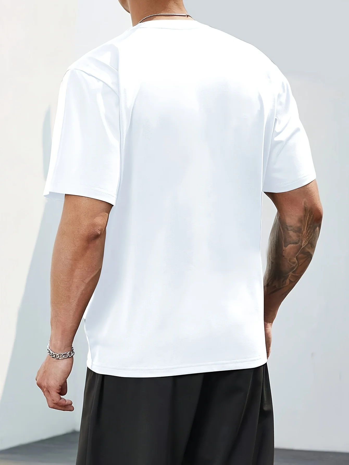 Summer men's 100% cotton comfortable casual loose fit plus size bull pattern print sports round neck short sleeved T-shirt top image 6