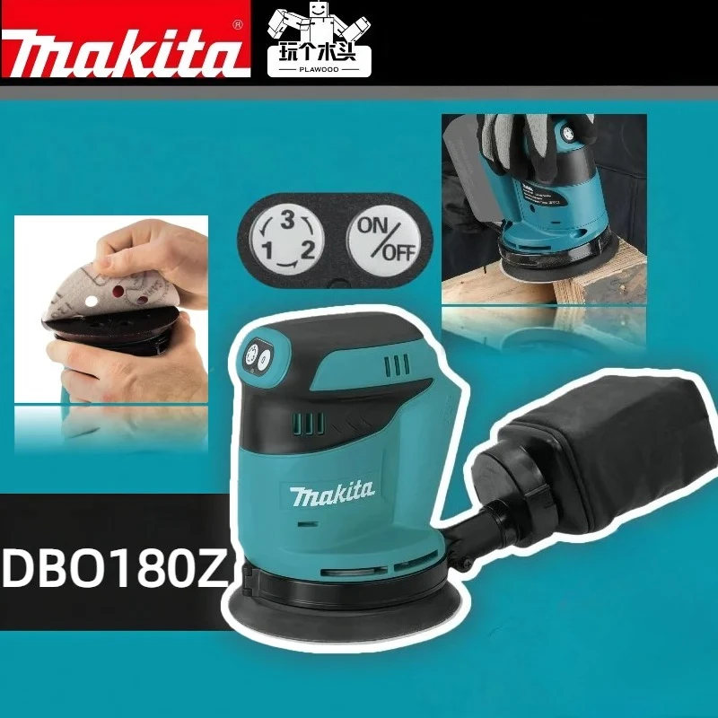 

Makita Cordless Rechargeable Disc Brushless DBO180Z Random Orbital Sander Woodworking Sanding Putty Polishing Bare Tool 18V