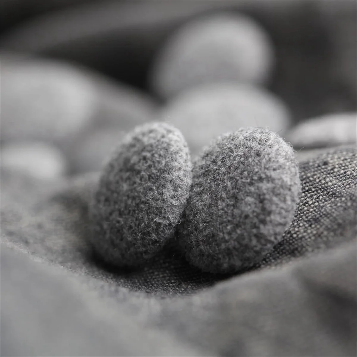 10 Stück Stoff Stoff bedeckt Knöpfe mit Metall knöpfen für Anzüge Kleider Blusen Pullover Stoff knöpfe grau 25mm