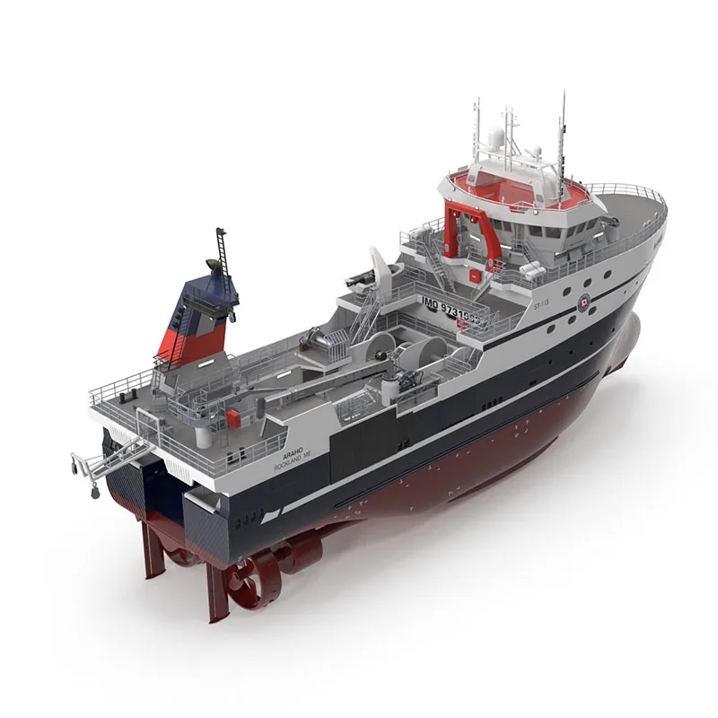 1/87 RC Fishing Boat Model High Quality Resin Hull Kit DIY Assembly Ship Model Dual Proportional