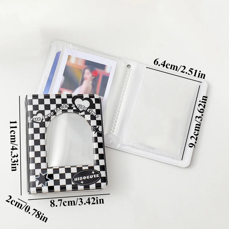 Álbum de fotos Retro negro de 3 pulgadas, 40 fotos, álbum de Idol de Star Chasing Girl, libro de almacenamiento de tarjetas pequeñas, carpeta DE FOTOS Kpop