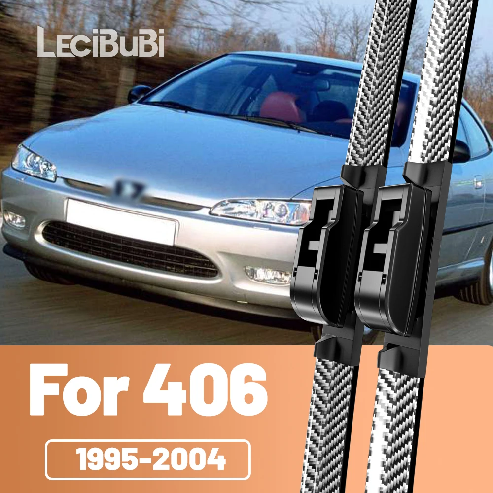 

2pcs Front Windshield Windscreen Wiper Blades Carbon Fibre Wipers For Peugeot 406 Coupe 1995-2004 1999 2000 2001 2002 2003