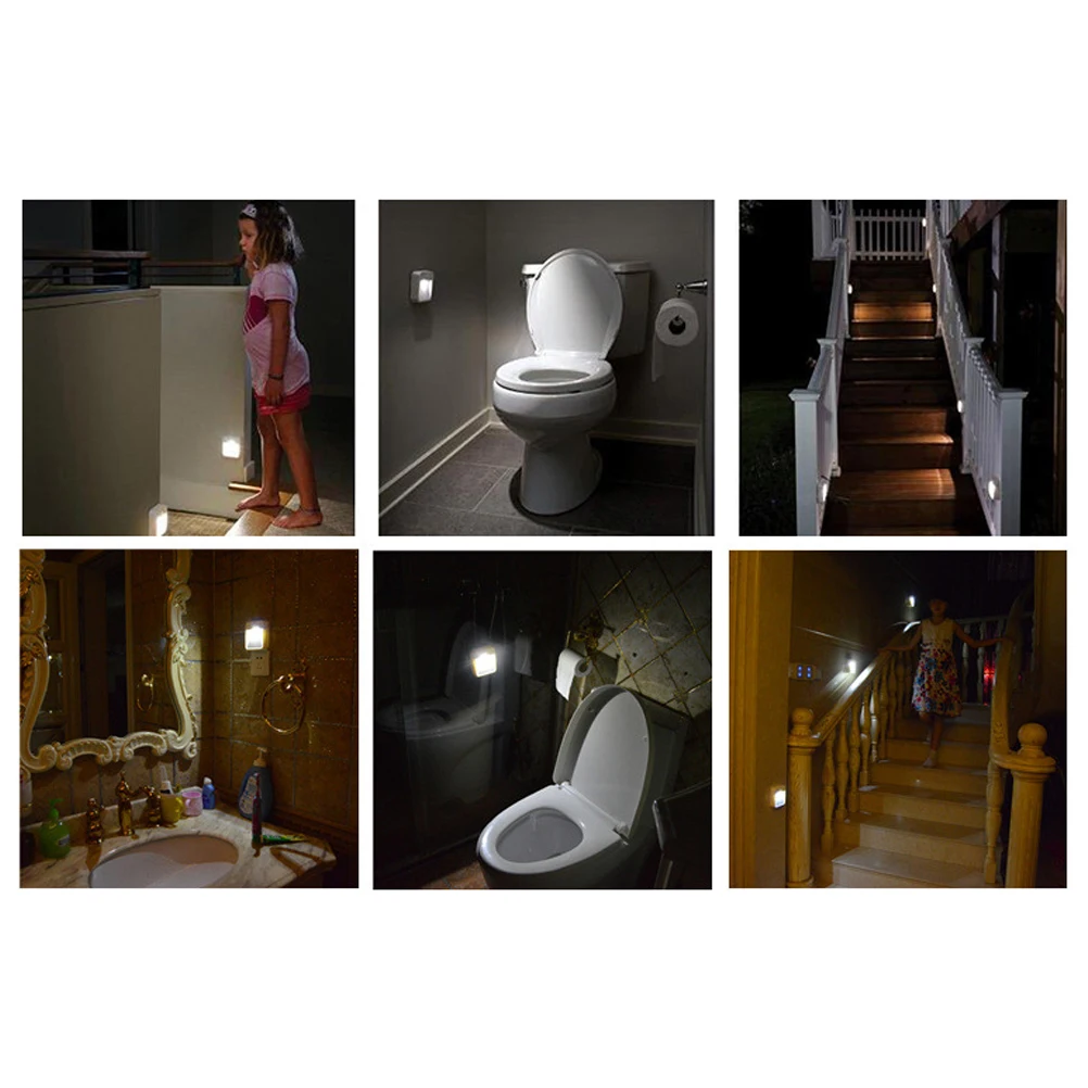 

LED Motion Sensor Night Light Infrared Induction Lamp for Closet Hallway Stairs Bathroom Bedroom Energy Saving Automatic On