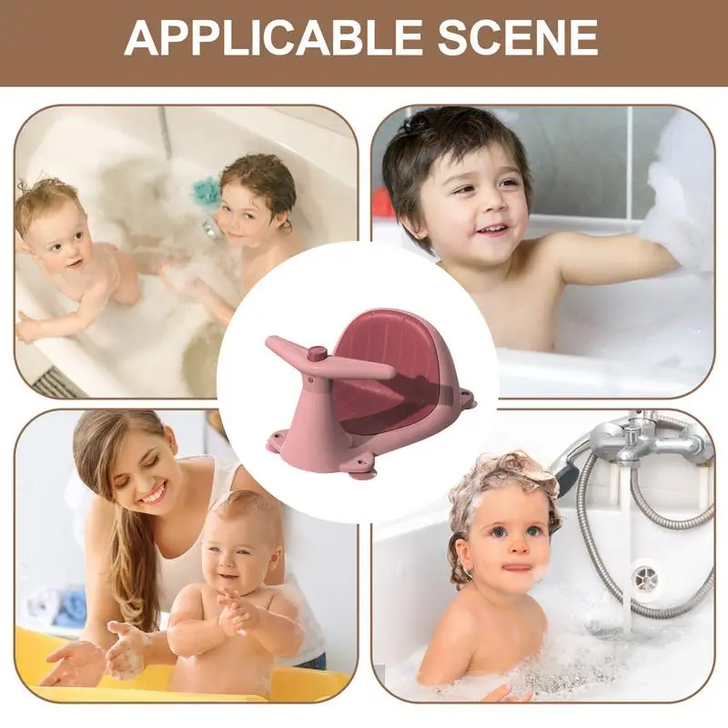 Baby Bath Seat Safe Baby Sit Up Chair With Whale Shape Portable Comfortable Bathing Products For Toddler Kids Home Travel Beach
