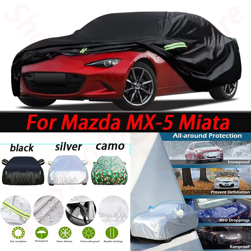 

Car Cover Custom for Mazda MX-5 2000-2023 Miata Waterproof All Weather for Full Exterior Cover Sun Rain Snow Protector