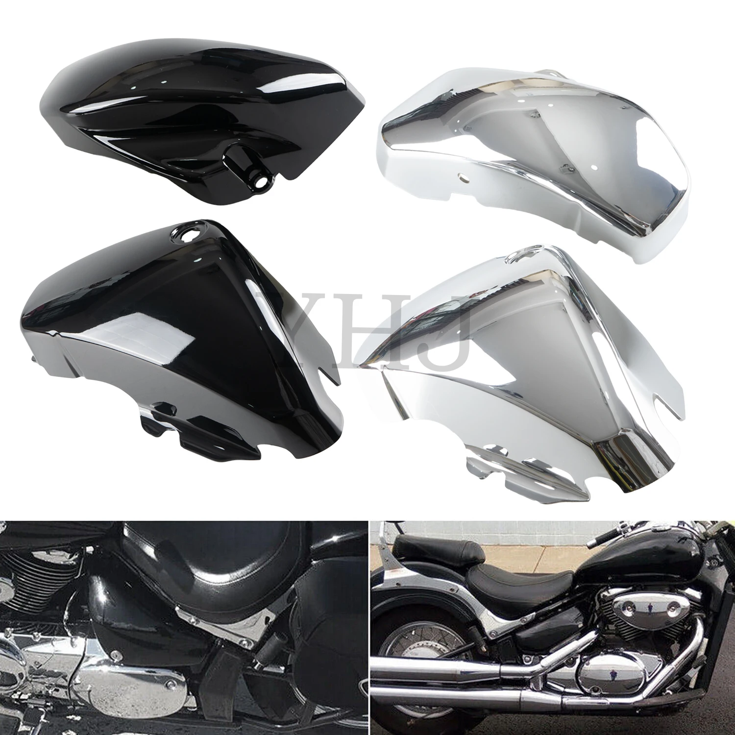 Motorcycle Fairing Protector Cover Battery Side Cover For Suzuki Boulevard Voluisa C50 C50T C50B C50C VL400 VL800 2001-2017