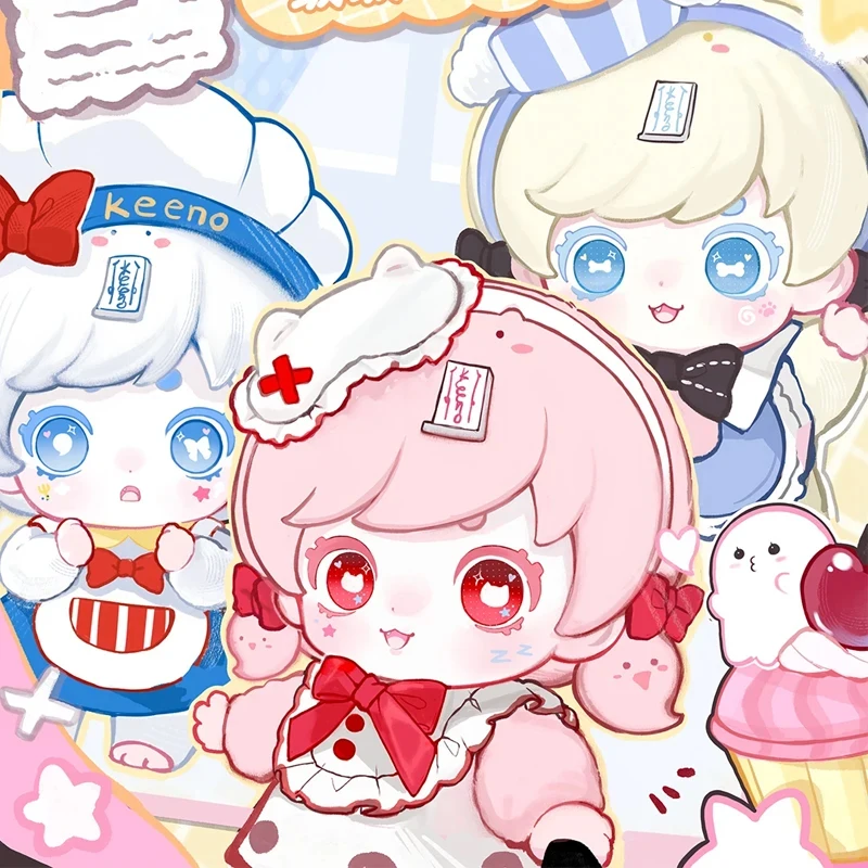 

Keeno Fluffy Cute Ghost Series Vinyl Dolls Blind Box Caixa Caja Kawaii Dolls Girls Boys Gift Anime Figure Toys