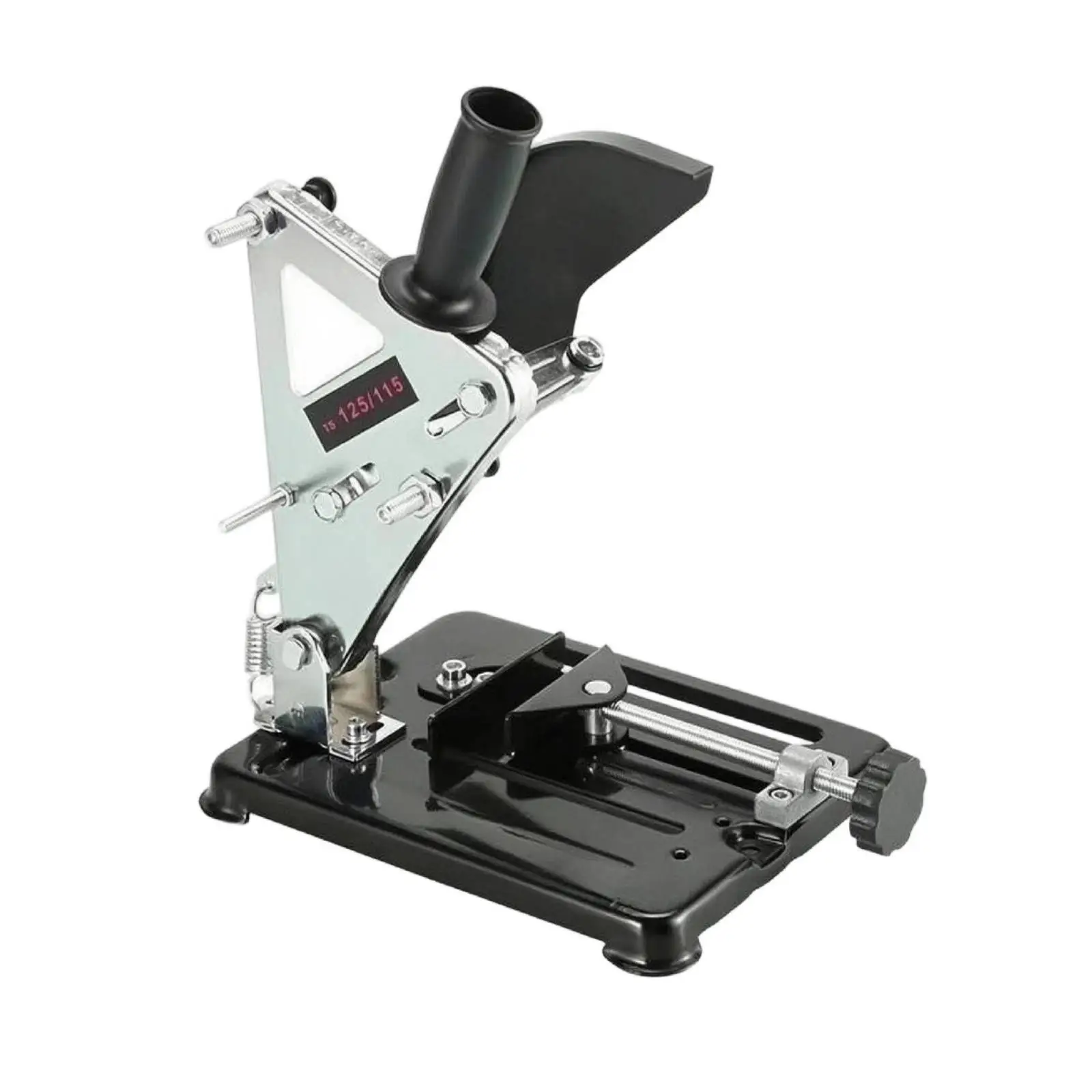 Adjustable Angle Grinder Holder Bracket Iron Frame for Stationary Cutting 100-125mm Miter Saw Attachment