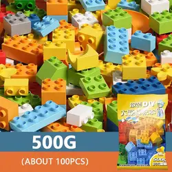 New Big Size Building Blocks Children Colorful Brick Bulk Bricks Base Plates Compatible With Brand Block Kids Educational Toys