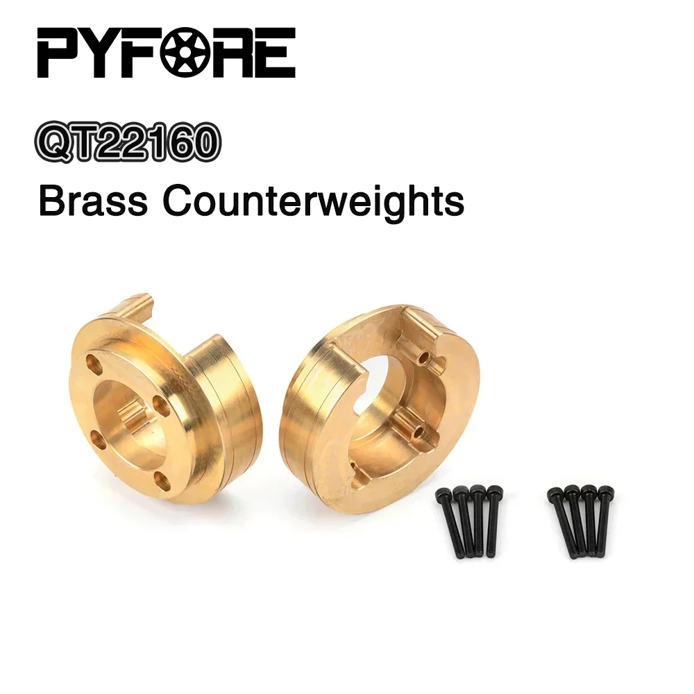 

PYFORE Brass Counterweights 226g Pair for 1/7 MK07 Climbing Car RC Remote Control Car Modification Upgrade Accessories