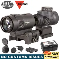 Trijicon MRO HD Reflex Red Dot Sight & 3X Magnifier Combo Quick Release Flip-To-Side Mount Rifle Picatinny Rail Cowitness Hight