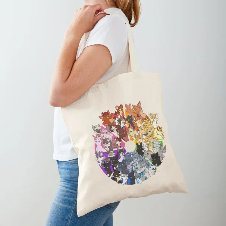 

Warrior cats color wheel Tote Bag Shopper shoping bag Customizable tote bag shopping