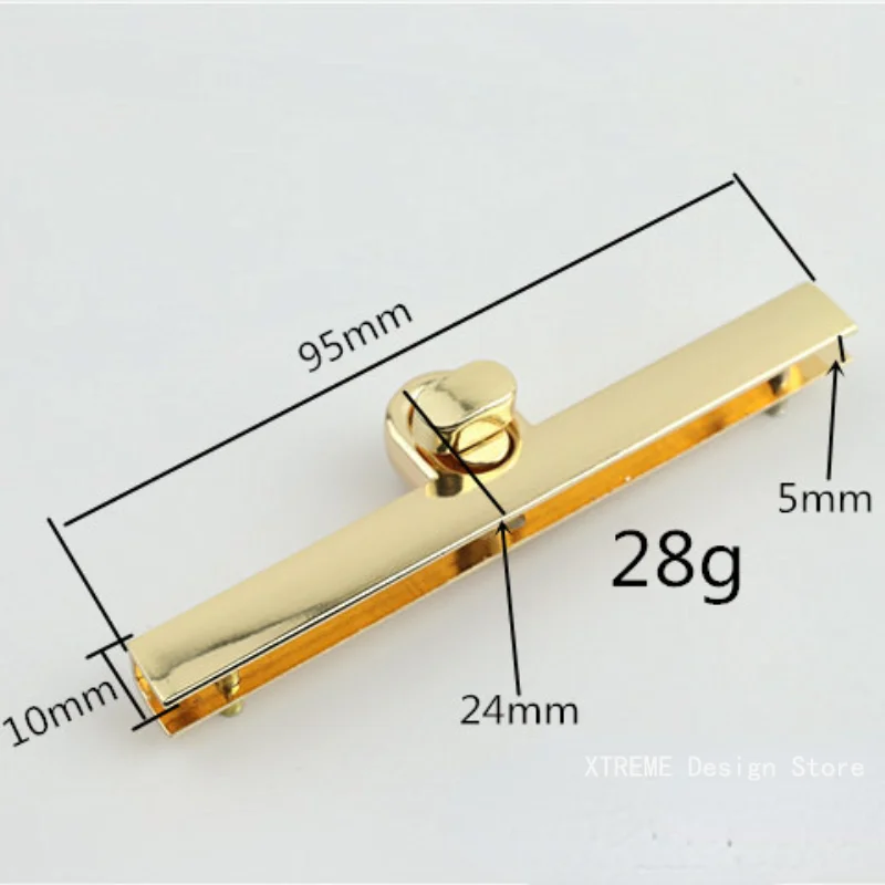 9.5CM Metal Fashion Clasp Turn Locks Twist Lock for Ladys\' Handbag Craft Bag Replacement Purse DIY Handmade Bag Hardware