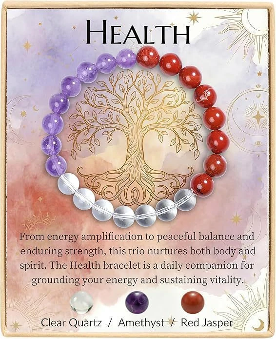 amethyst crystal beaded bracelet Natural Stone Beads Bracelet Amethyst Tiger Eye Crystal Quartz Agate Gem Beads Bangles Women Me