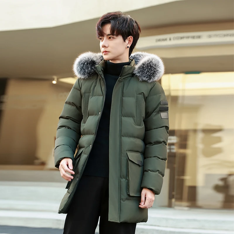 

Mountaineering Down Cotton-padded Jacket Mid-length Windbreaker Fashionable Bread Jacket Warm Hooded Loose Overcoat Casual Coat