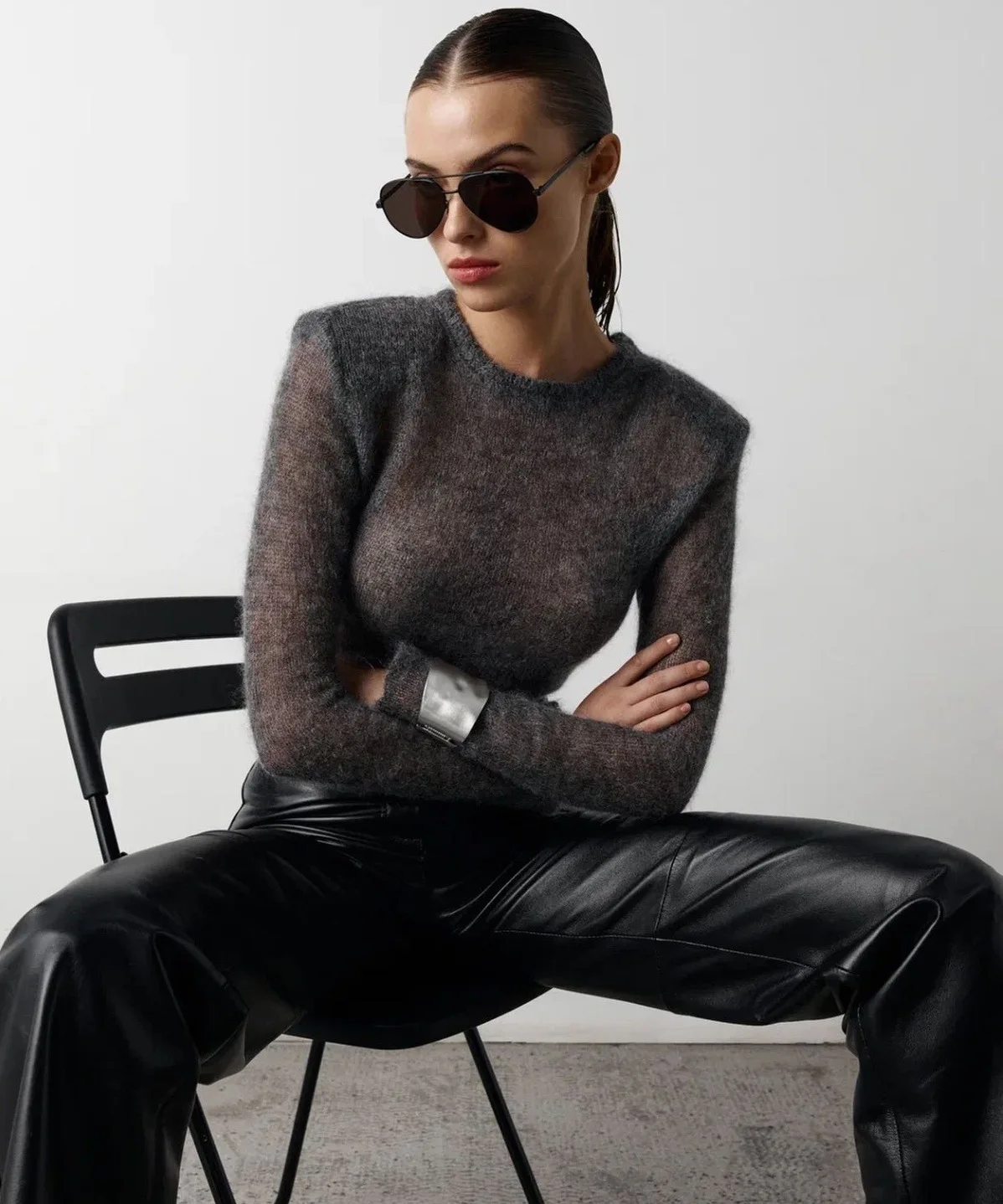 Frauen Elegante Weiche Frauen Gestrickte Pullover Pullover Dame Casual Rundhals Langarm Pullover 2024 Frühling Herbst Weibliche Outwear – Detail 13